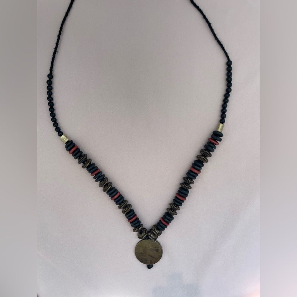 Boho necklace and earrings set